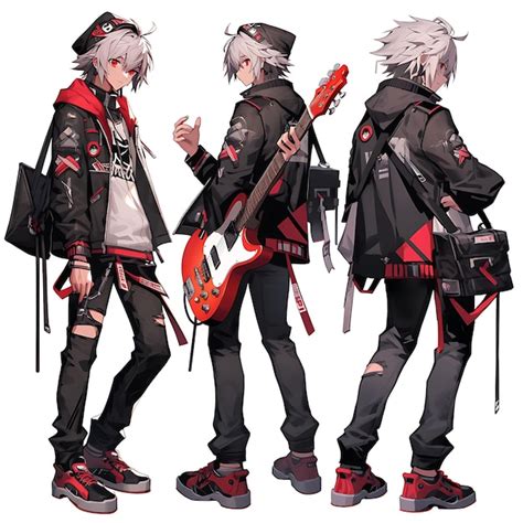 Premium AI Image | Concept of Male 16 18 Rock Band Themed School ...