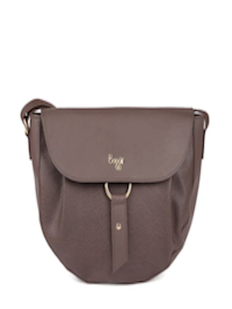 Buy Baggit Brown Solid Sling Bag Handbags For Women 9665995 Myntra