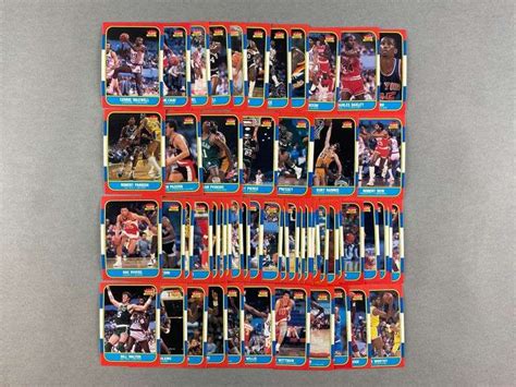 1986 Fleer Basketball High Grade Partial Set 120 132 Matthew Bullock