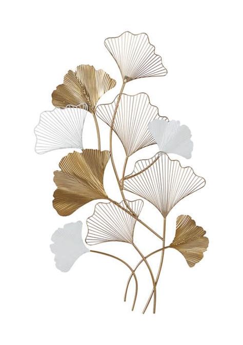 Monroe Lane Coastal Metal Wall Decor Metal Leaf Wall Art Iron Wall