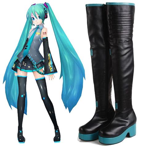 2021 Kukucos Handmade Vocaloid Hatsune Miku Cosplay Boots Shoes