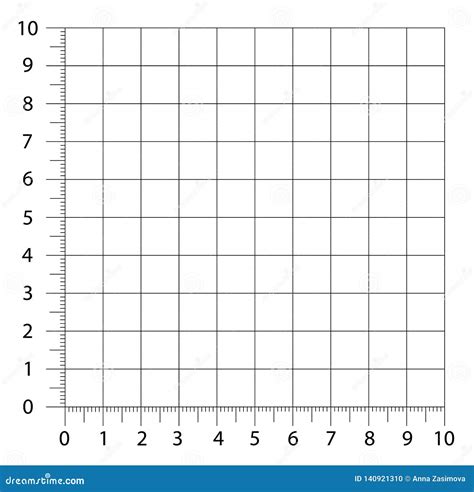 Measured Grid. Graph Plotting Grid Stock Vector - Illustration of close, isolated: 140921310