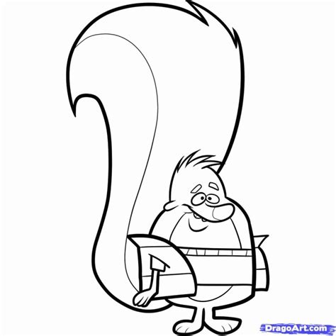 Draw Dave Scaredy Squirrel Clip Art Library