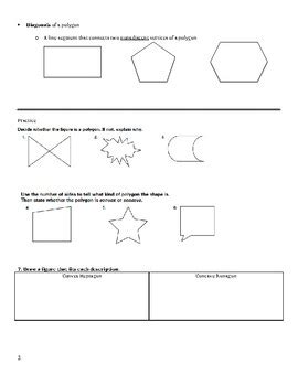 Geometry Polygons Unit By Sweeter Than Pi TPT