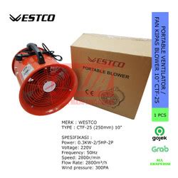 Jual Westco Portable Ventilator Fan Kipas Blower Ctf Jakarta