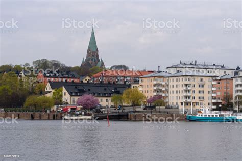 Stockholm Buildings With A Red And Black Roofs Stock Photo Download