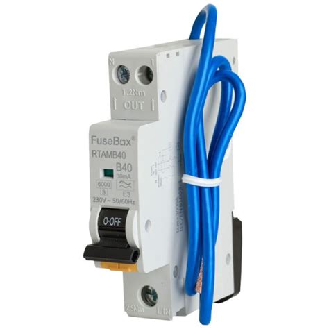 Fusebox Mini 40A B RCBO 2P 30mA Type A RTAMB40 Buy Now