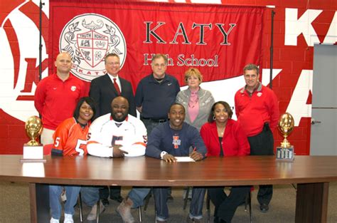 Katy High School Seniors Participate in National Signing Day - Katy Texas