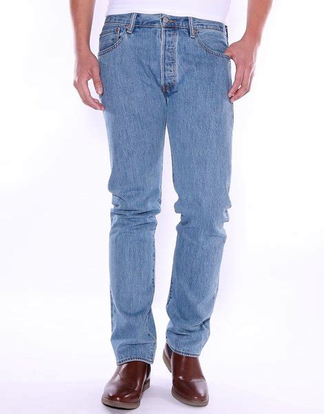 Jual Celana Jeans Pria Celana Standar Regular Fit Pria Biru Muda