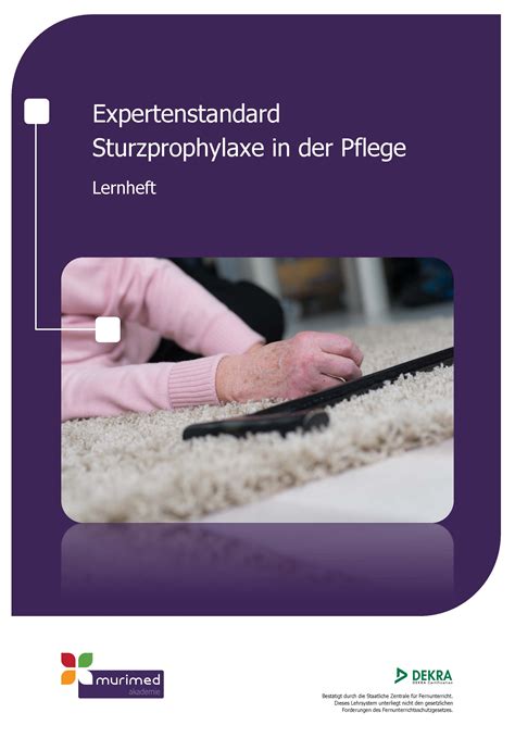 Lernheft Expertenstandard Sturzprophylaxe In Der Pflege Murimed Shop