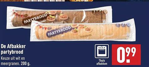 De Afbakker Partybrood Aanbieding Bij Aldi Folders Nl