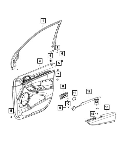 Jeep Oem New Mopar Jeep Grand Cherokee Front Door