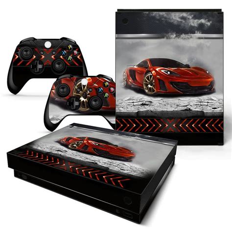 Xbox One X Console Skin Decal Sticker Sport Car 2 Controller Custom