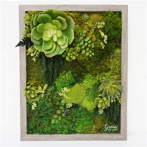 Preserved Moss Wall Art Wall Decor Green Wall Natural Etsy