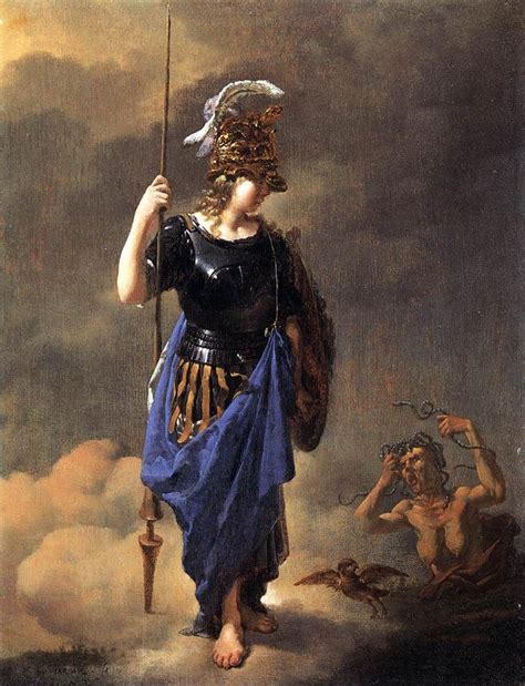 pallas athene visits invidia originally painted  carel dujardin
