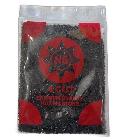NS Round 10ss Black PP Resin Hot Fix Stone For Apparels At 120 Packet In Surat