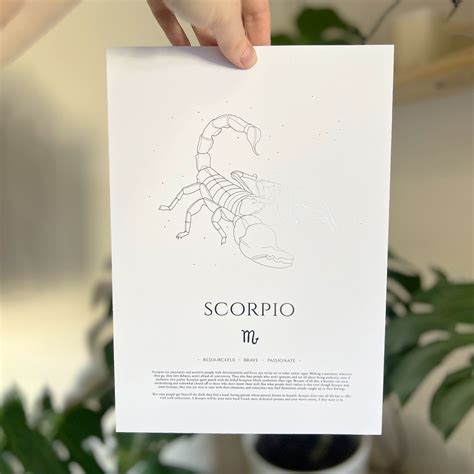 Scorpio Zodiac, October 23 to November 21 Star Sign, BRD Prints