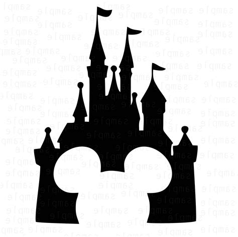 Disney Castle Silhouette Vector at Vectorified.com | Collection of ...