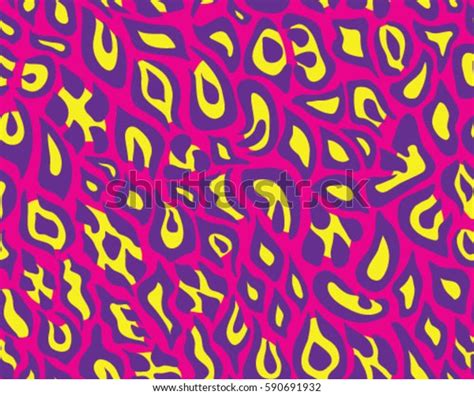 Leopard Pattern Vector Illustration Seamless Print Stock Vector