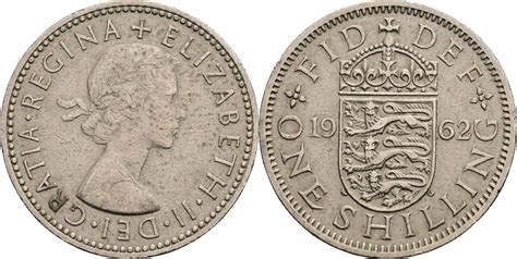 Großbritannien 1 Shilling 1962 ss MA Shops