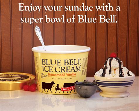 A Super Bowl Homemade Vanilla Frozen Snack Blue Bell Ice Cream