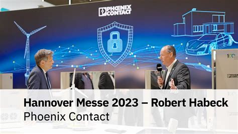 Robert Habeck Visits Phoenix Contact Hannover Messe 2023 YouTube