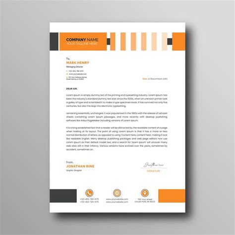 Moderne Geschäfts und Corporate Identity Vorlage Corporate Briefkopf