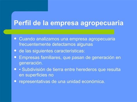 Clasificacion De Las Empresas Agropecuarias Ppt