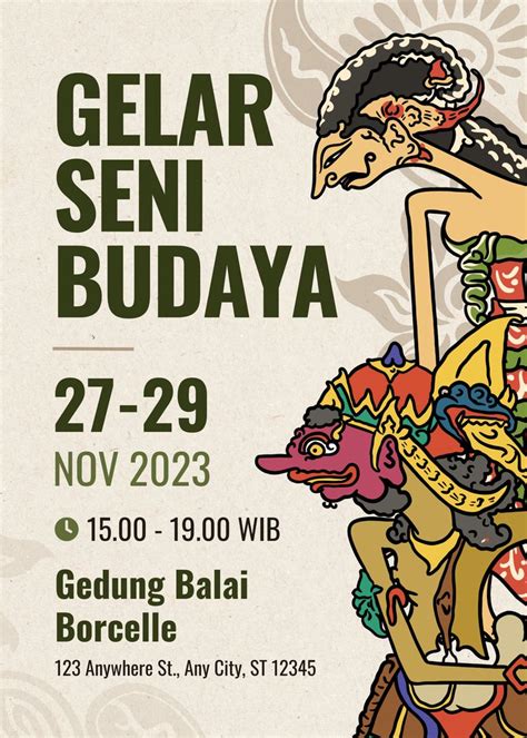 Poster Pameran Seni Budaya Poster Pameran Seni Rupa Poster Template