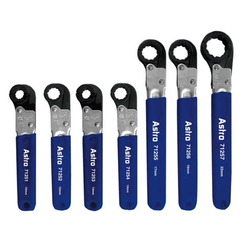 Astro Pneumatic Tool 7120 Ratchet & Release Flare Nut Wrench Set SAE 5 ...