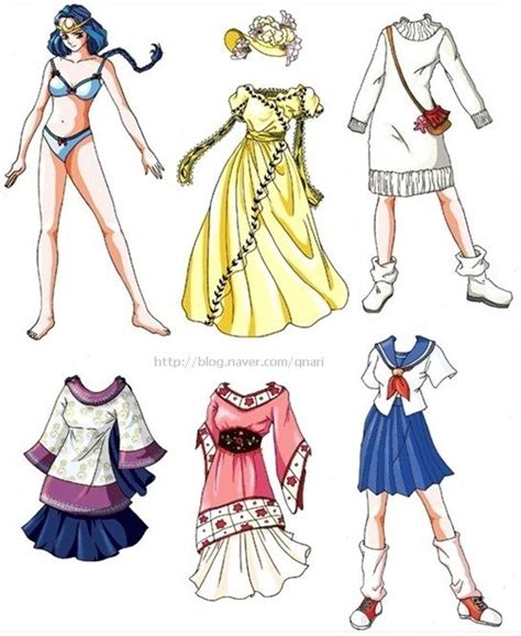 Бумажные куклы в стиле аниме – 526 фотографий | Paper dolls, Paper ...