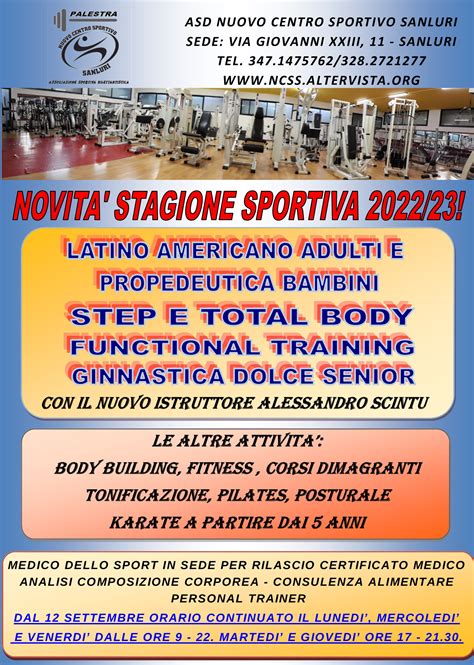 PALESTRA ASD NUOVO CENTRO SPORTIVO SANLURI PALESTRA