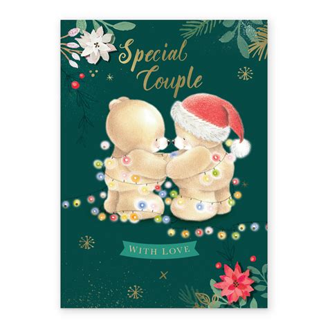 Personalised Special Couple Cute Forever Friends Christmas Card Hallmark