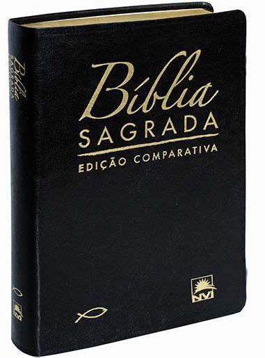 Bíblia Sagrada Revista e Corrigida e NVI Edição Comparativa Preta