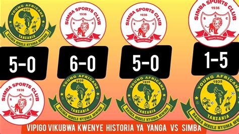 Vipigo Vizito Simba Vs Yanga Derby Ya Kariakoo Vipigo Vikubwa Vya