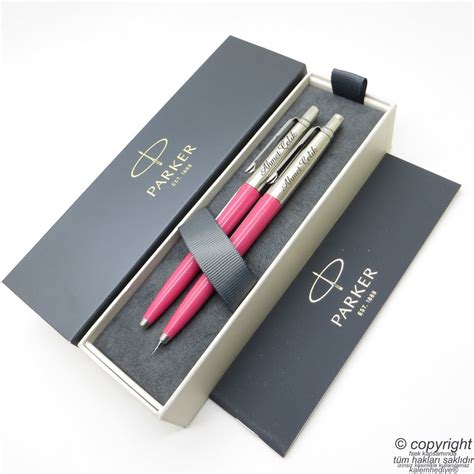 Engraved Parker Pen Set Personalized Pink Mechanical Pencil - Etsy