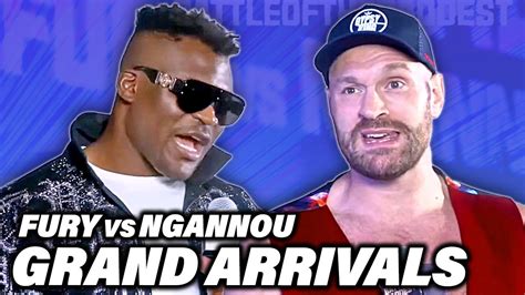 Highlights • Tyson Fury vs Francis Ngannou FULL GRAND ARRIVALS - YouTube