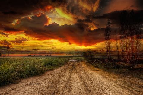 Dirt Road Sunset | Landscape photography, Best landscape photography ...