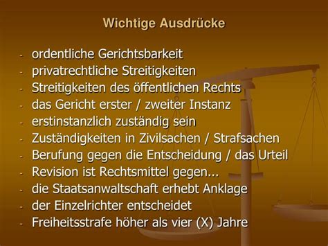 Ppt Die Ordentliche Gerichtsbarkeit Nach Deutschem Recht Powerpoint