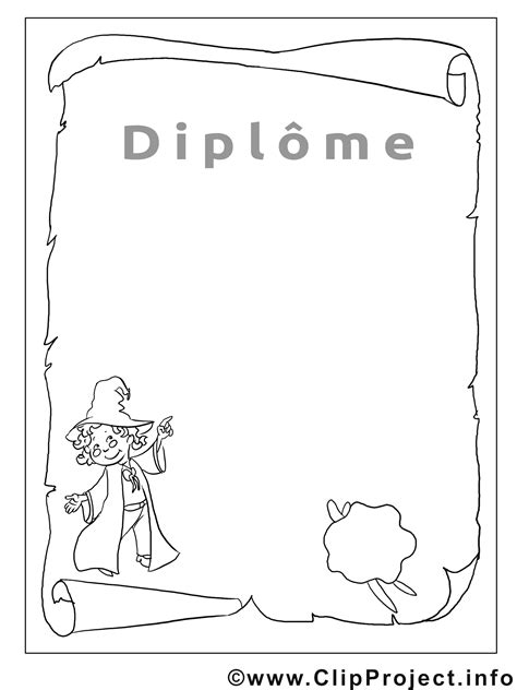 Dessin Diplôme à Colorier Images Modèles Dessin Picture Image