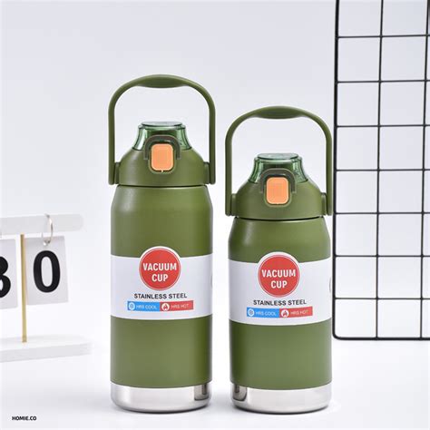 Ml Stainless Steel Bottle Water Tumbler Thermos Travel Sport Flask Hot Botol Air Tahan