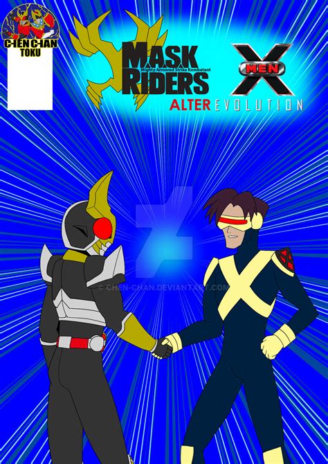 Mask Rider X Men Evo Cover1 By Chen Chan On Deviantart