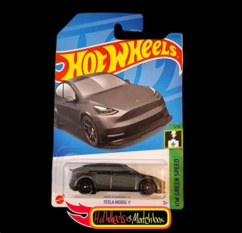 HOT WHEELS Tesla Model Y HW Green Speed Carta Lunga EUR PicClick IT
