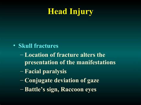 Head injury types, clinical manifestations, diagnosis and management | PPT