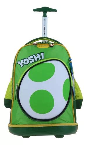 Mochila Grande Chenson Ruedas Mario Yoshi Eggy Mb G Env O Gratis