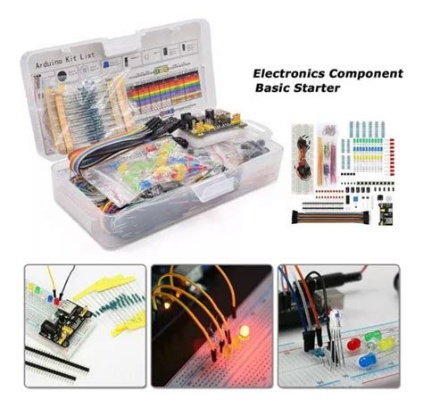 Kit Componentes Eletronicos Arduino Uno R3 Placa Protoboard