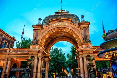 COPENHAGEN, DENMARK: Tivoli park, a famous amusement park and pleasure ...