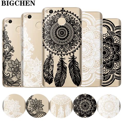 Floral Lace Mandala Case For Xiaomi Redmi 4x 4a 3s Note 4x 3 4 Pro