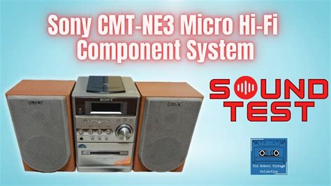 Sony Cmt Ne Micro Hifi System Sound Test Youtube