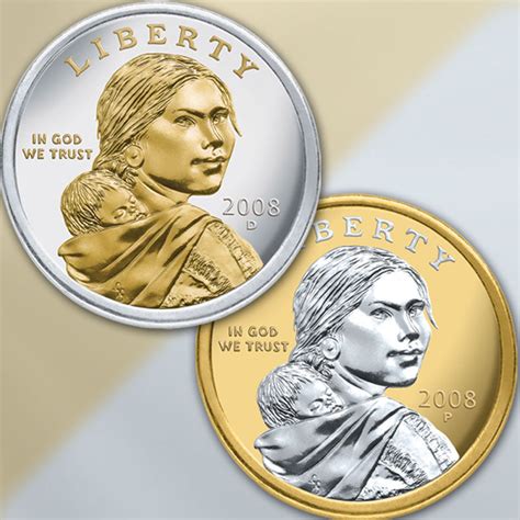 Platinum & Gold-Highlighted Sacagawea Dollars